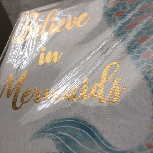 🧜♀️ NWT Canvas Wall Art Believe In Mermaids - Picture 4 of 4